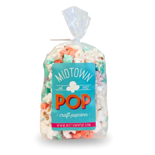 Coral, Lavender, Turquoise 🪸💜 Celebration Popcorn | Gourmet Midtown Pop