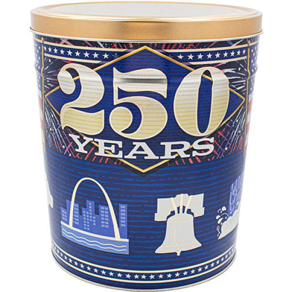 USA 250th Anniversary 🇺🇸 Popcorn Tin 3.5 Gallon - Commemorative