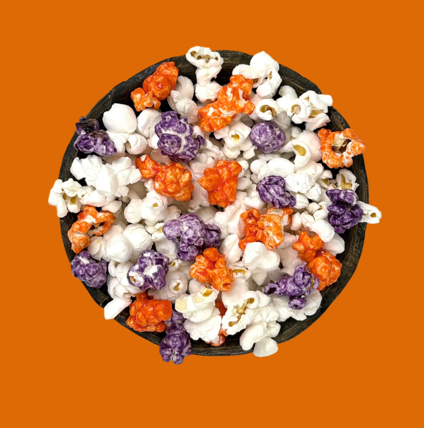 Orange and Purple Team π π βΎοΈ π β½οΈ Gourmet Popcorn
