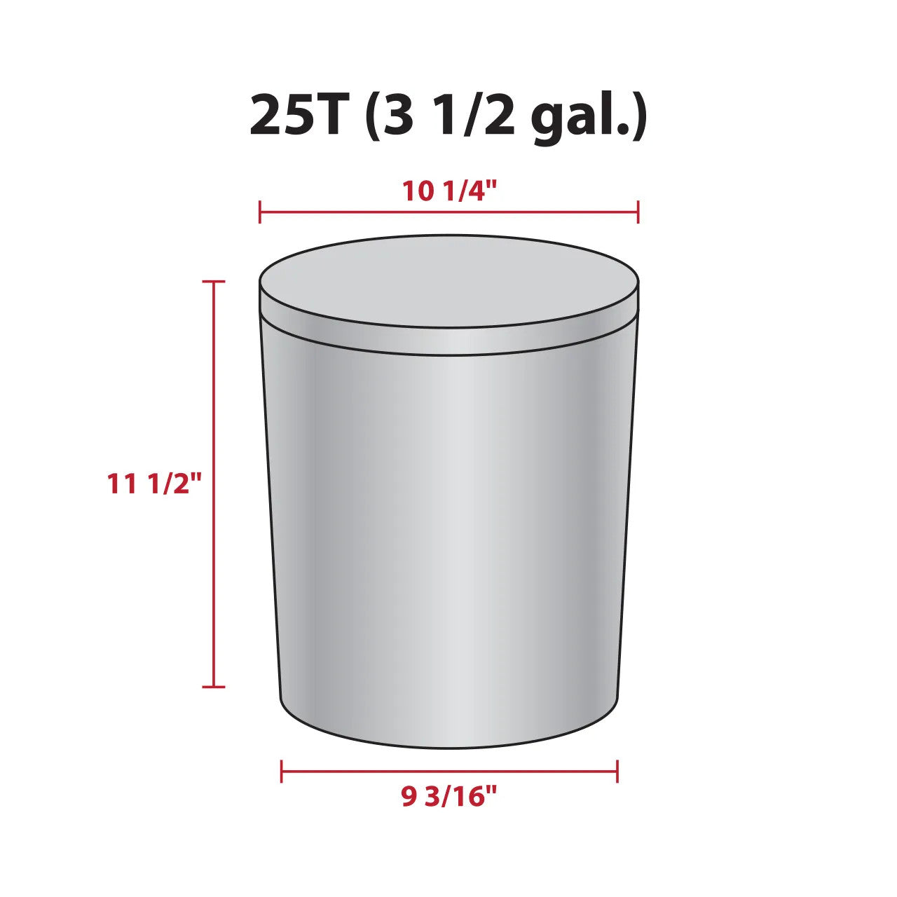 3.5 Gallon - Red 🔴 - Gourmet Popcorn Tin