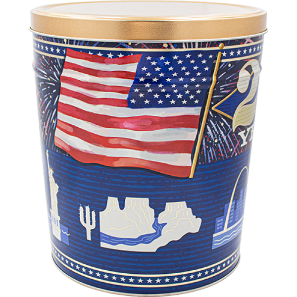 3.5 Gallon - USA 250th 🇺🇸 - Gourmet Popcorn Tin