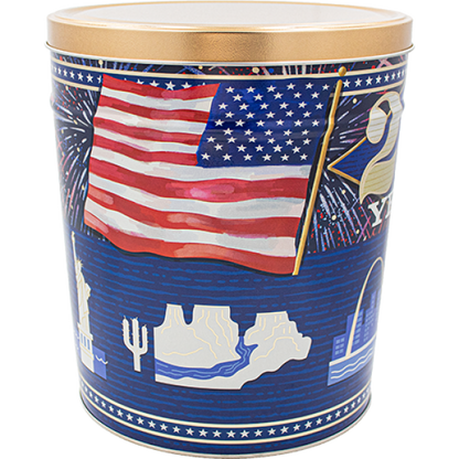 3.5 Gallon - USA 250th 🇺🇸 - Gourmet Popcorn Tin