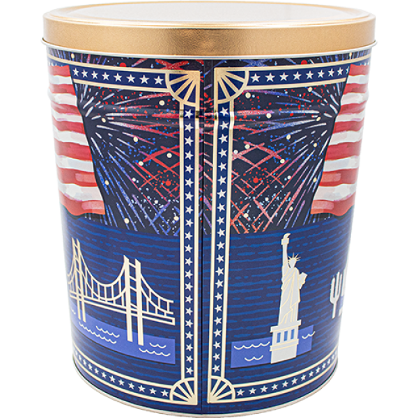 3.5 Gallon - USA 250th 🇺🇸 - Gourmet Popcorn Tin