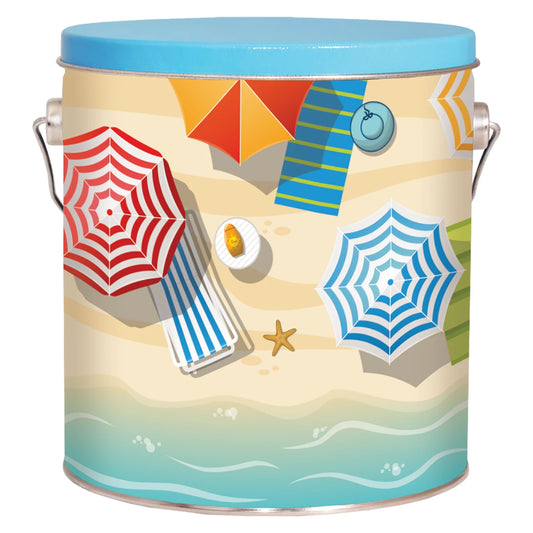 1 Gallon - Beach 🏖️ - Gourmet Popcorn Tin
