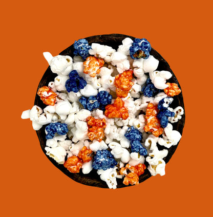 Dark Blue & Orange 🔵🟠 Celebration Popcorn | Gourmet Midtown Pop