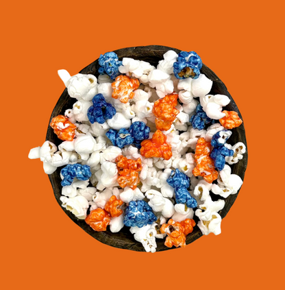 Blue & Orange 🔵🟠 Celebration Popcorn | Gourmet Midtown Pop