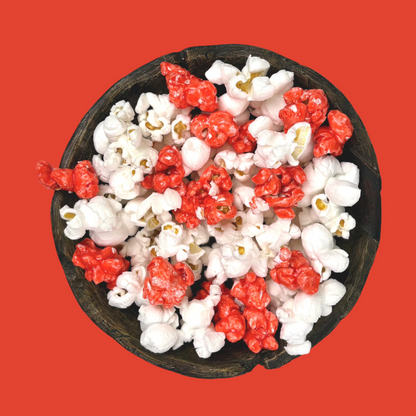 Red & White 🔴⚪️ Celebration Popcorn | Gourmet Midtown Pop