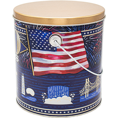 1 Gallon - USA 250th 🇺🇸 - Gourmet Popcorn Tin