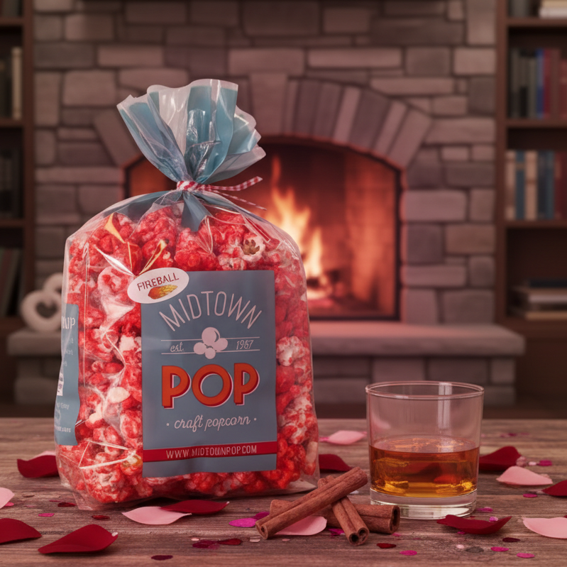 FireBall Sweet Cinnamon 🔥 Popcorn - Winter Seasonal | Midtown Pop ...